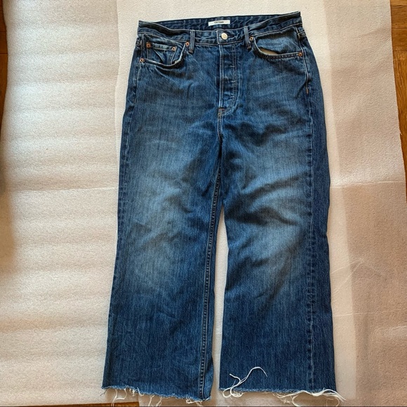 GRLFRND Carla wide leg cropped jeans size 30 - Picture 5 of 16